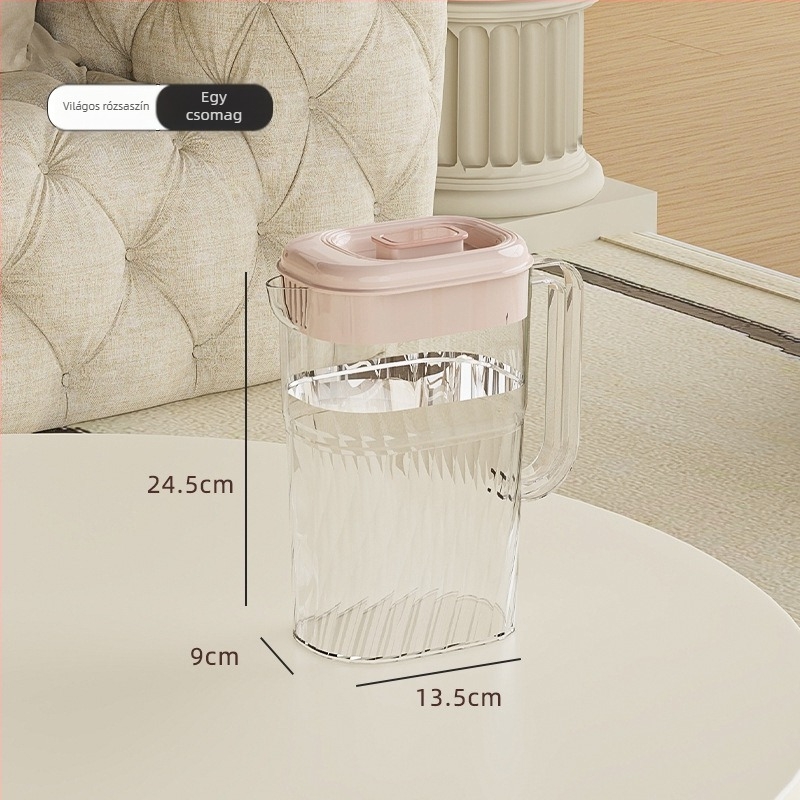 Taihe kristálytiszta hidegvíz tartály, 2500 ml, nagy kapacitású kültéri italokhoz és gyümölcsteához