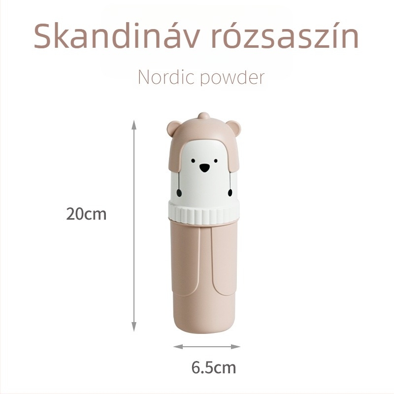 Macis mintás fogkefés tartó utazó szájöblítő pohárral, fogkrém tároló doboz, otthoni rendező és tolltartó