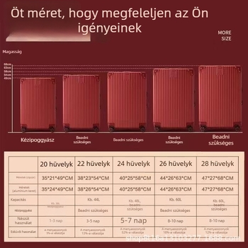 Burgundi színű cipzáros bőrönd — esküvői ajándék, multifunkcionális utazó bőrönd