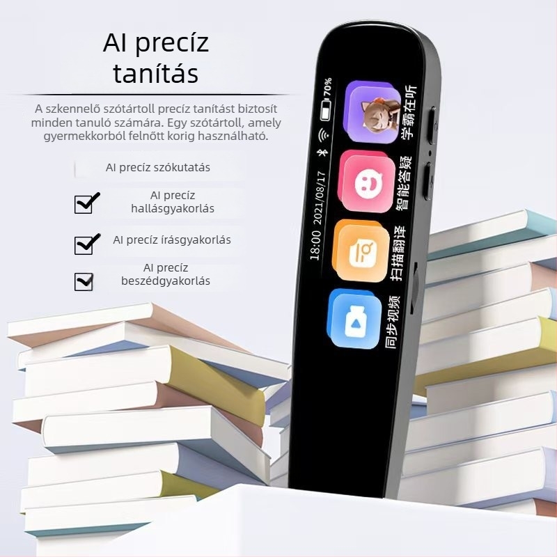 WiFi okos olvasó toll angol nyelvre — sokoldalú szkennelő toll offline fordítóval és szótárral diákoknak