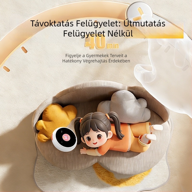 A1 Okos idő-robot hangalapú ébresztővel gyerekeknek, angol nyelvtanulás és mesemondó játék, nagy modell