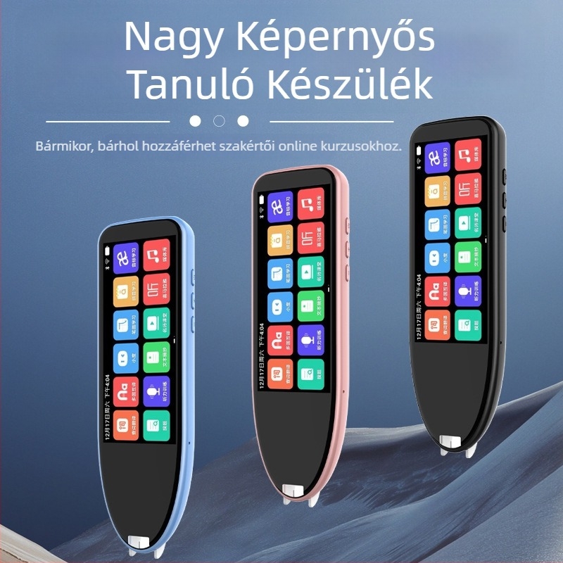 Offline szkennelő toll szótárral és többnyelvű fordítással, hangalapú fordító