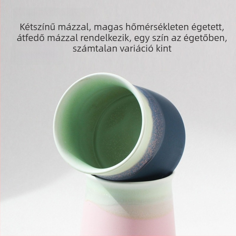Kézzel készített kerámia kávéscsésze készlet eszpresszó kóstolásához és aromás csészékkel