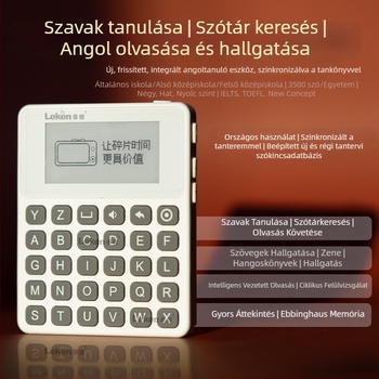 3500 szavas angol tanuló szótár valós hanggal, e‑ink kijelzővel rendelkező olvasó készülék általános- és középiskolások számára