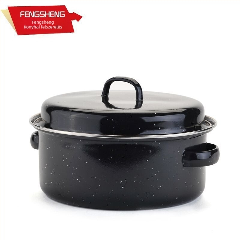 Koreai stílusú többfunkciós grill edény édesburgonya, gesztenyék, kukorica és burgonya sütéséhez, 28 cm
