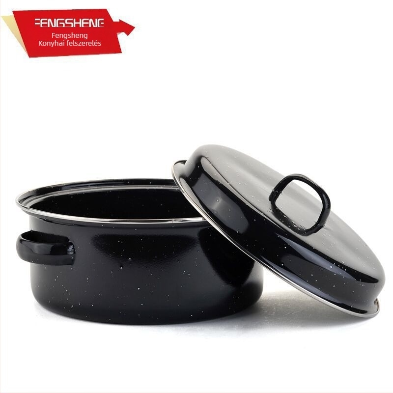 Koreai stílusú többfunkciós grill edény édesburgonya, gesztenyék, kukorica és burgonya sütéséhez, 28 cm