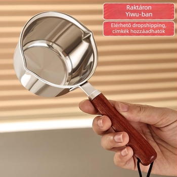 Rozsdamentes acél mini olajöntő edény, konyhai használatra