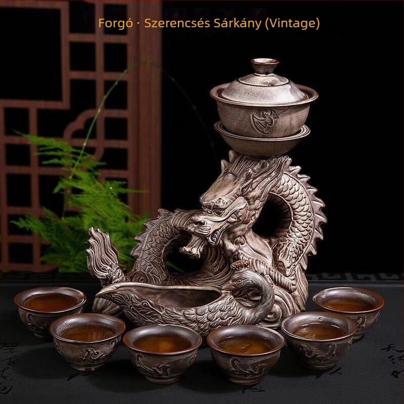 Xianglong automata teás készlet egyszerű tea-készítővel, testreszabható logóval, kerámia ajándék teáskészlet