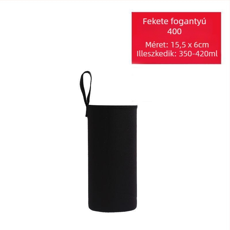 Pohárvédő tok crossbody fogantyúval, szigetelt üveghez 400-1500 ml, égési védelem, hőszigetelés, ütésálló.
