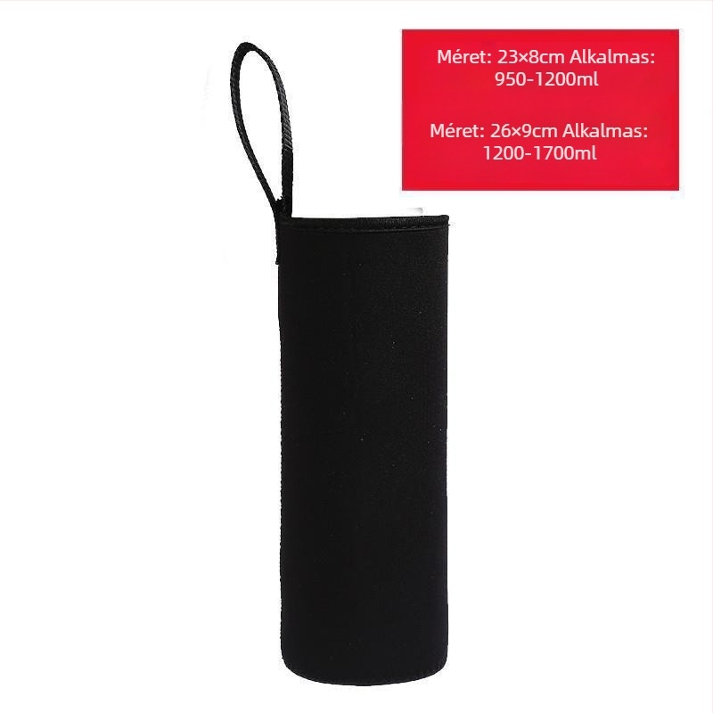 Pohárvédő tok crossbody fogantyúval, szigetelt üveghez 400-1500 ml, égési védelem, hőszigetelés, ütésálló.