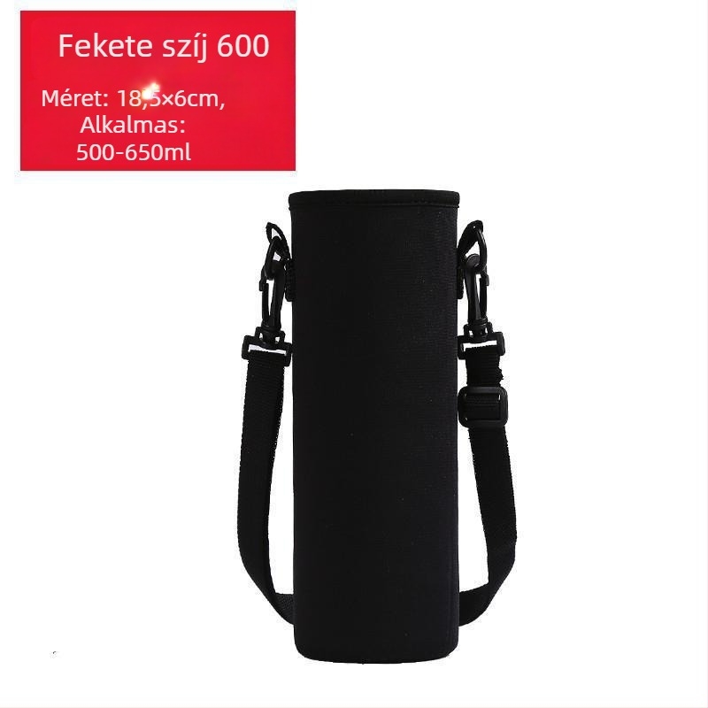 Pohárvédő tok crossbody fogantyúval, szigetelt üveghez 400-1500 ml, égési védelem, hőszigetelés, ütésálló.