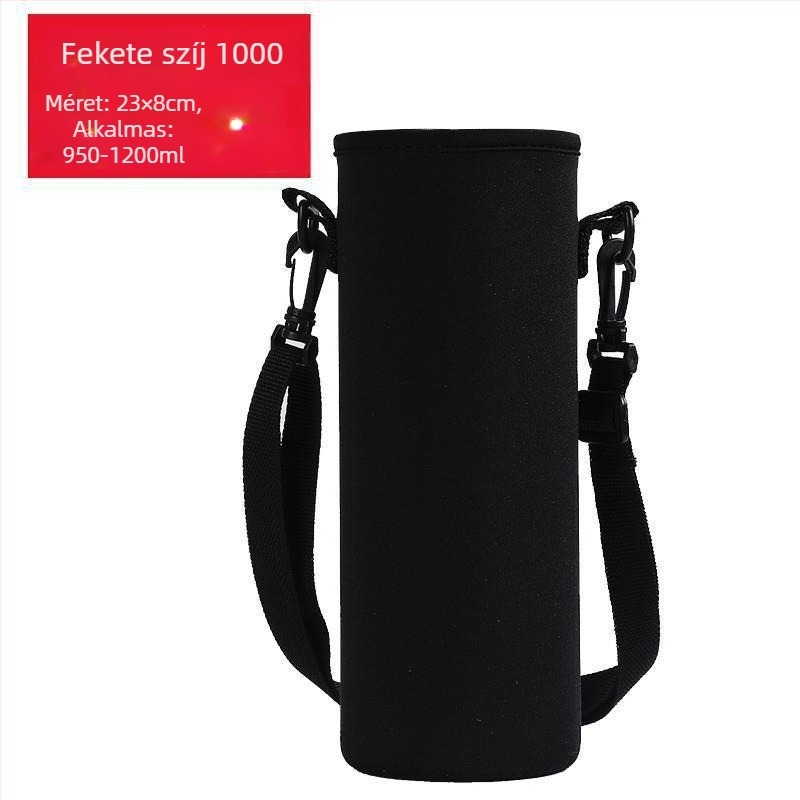 Pohárvédő tok crossbody fogantyúval, szigetelt üveghez 400-1500 ml, égési védelem, hőszigetelés, ütésálló.
