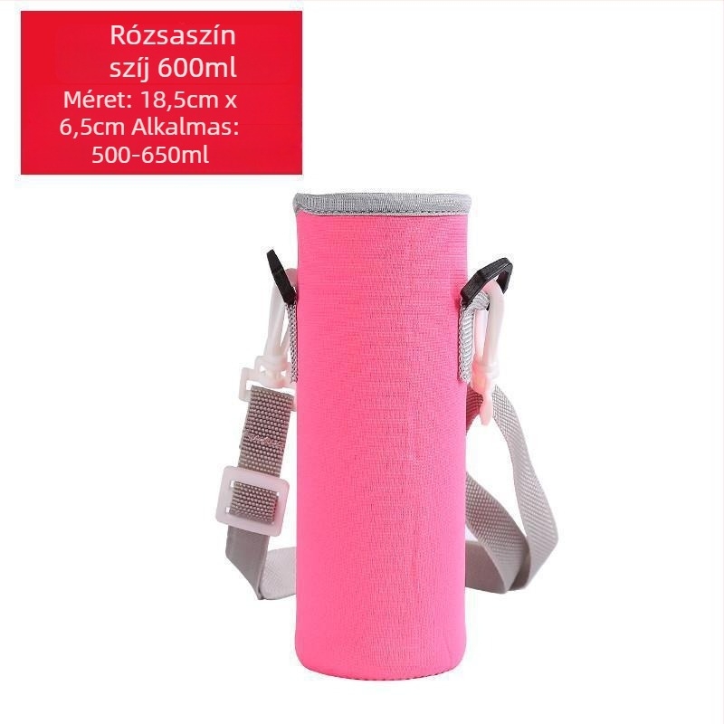 Pohárvédő tok crossbody fogantyúval, szigetelt üveghez 400-1500 ml, égési védelem, hőszigetelés, ütésálló.
