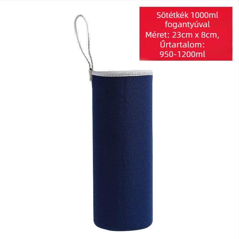 Pohárvédő tok crossbody fogantyúval, szigetelt üveghez 400-1500 ml, égési védelem, hőszigetelés, ütésálló.