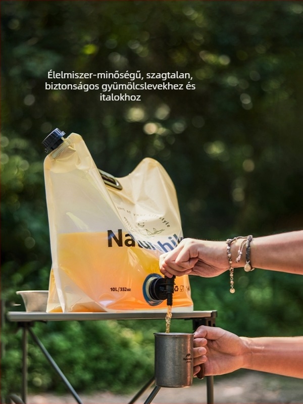 Hordozható, nagy kapacitású vastagfalú víztartály kültéri használatra, élelmiszer-minőségű vízhez