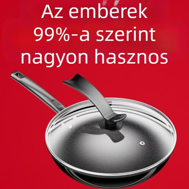 Új nagy kapacitású serpenyő, tapadásmentes bevonattal, többfunkciós wok