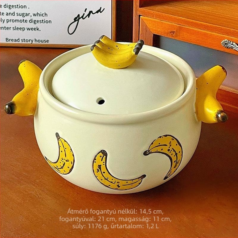 Chaorui Nuobao kerámiakapcsos fekete edény, karbonizált kerámiából készült edény, modern minimalist design, kapacitás 2,1–4 liter, gáztűzhelyhez alkalmas, modell Secret Garden