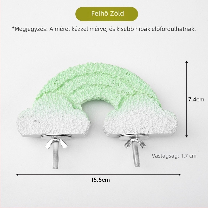 Papagájoknak készült állvány karcoló bottal és csőrreszelővel, kis és közepes méretű papagájok számára