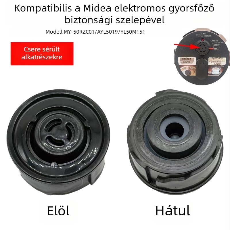 Midea elektromos nyomásfőzőhöz nyomáskorlátozó és kipufogó szelep – MY-50RZC01, AYL5019/YL50M151