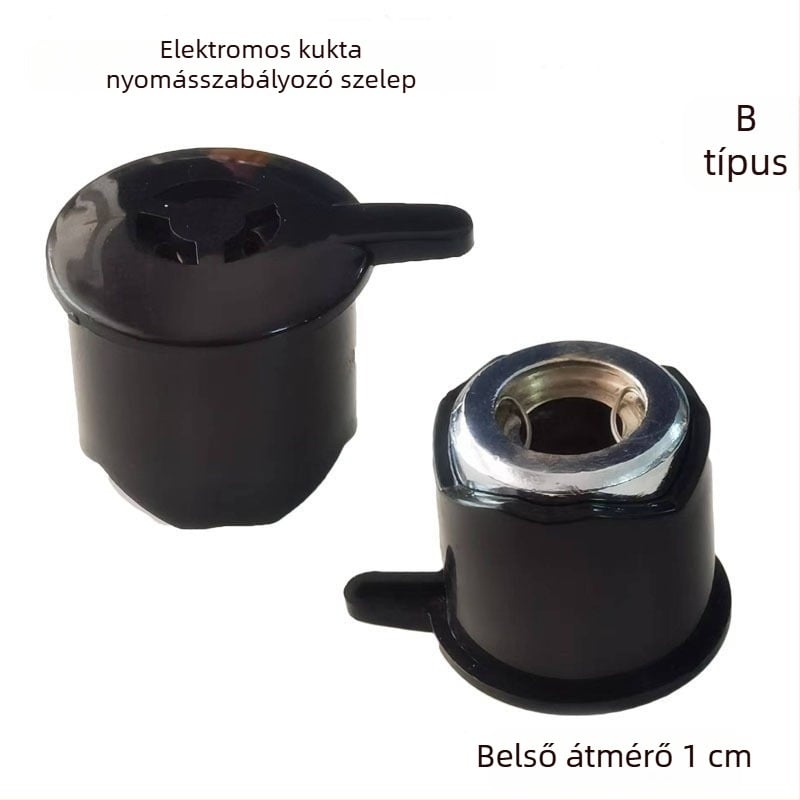Elektromos nyomásfőzőhöz nyomáskorlátozó- és kipufogó szelep súlyozott sapkával
