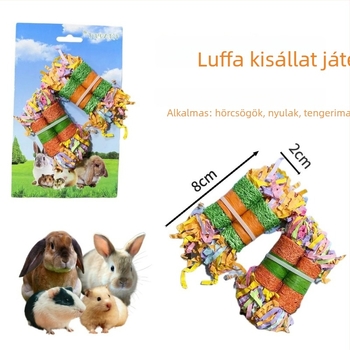 Hörcsög és papagáj játékok: rágó játékok, kisállat-fészek és loofah-alapú játékok