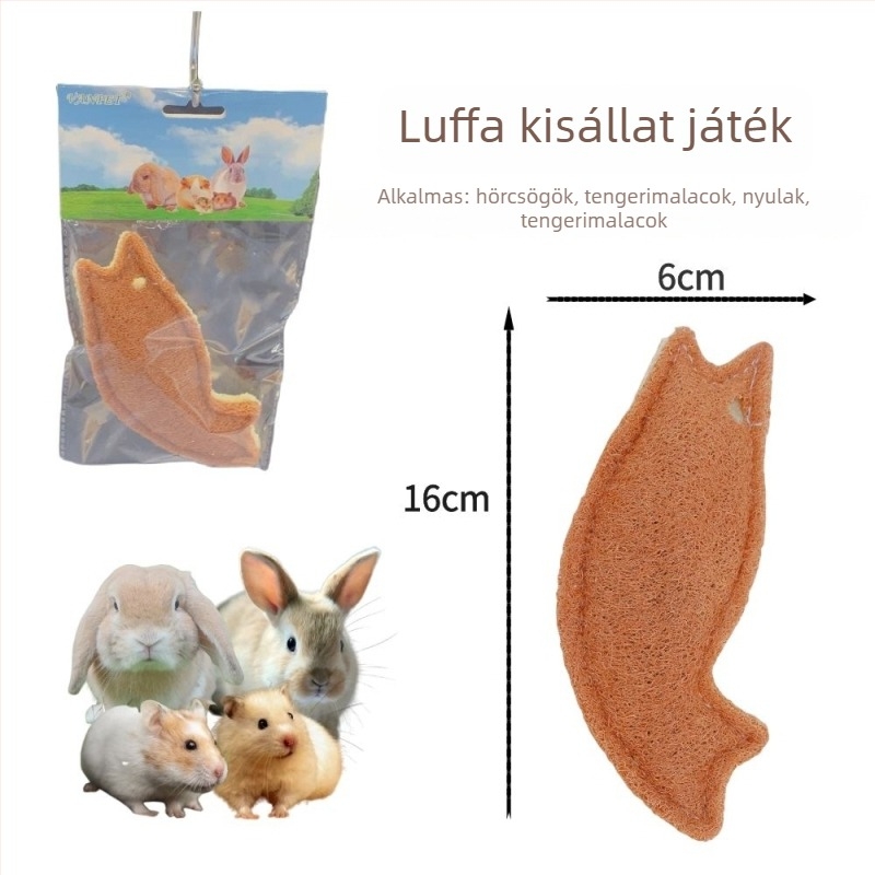 Hörcsög és papagáj játékok: rágó játékok, kisállat-fészek és loofah-alapú játékok