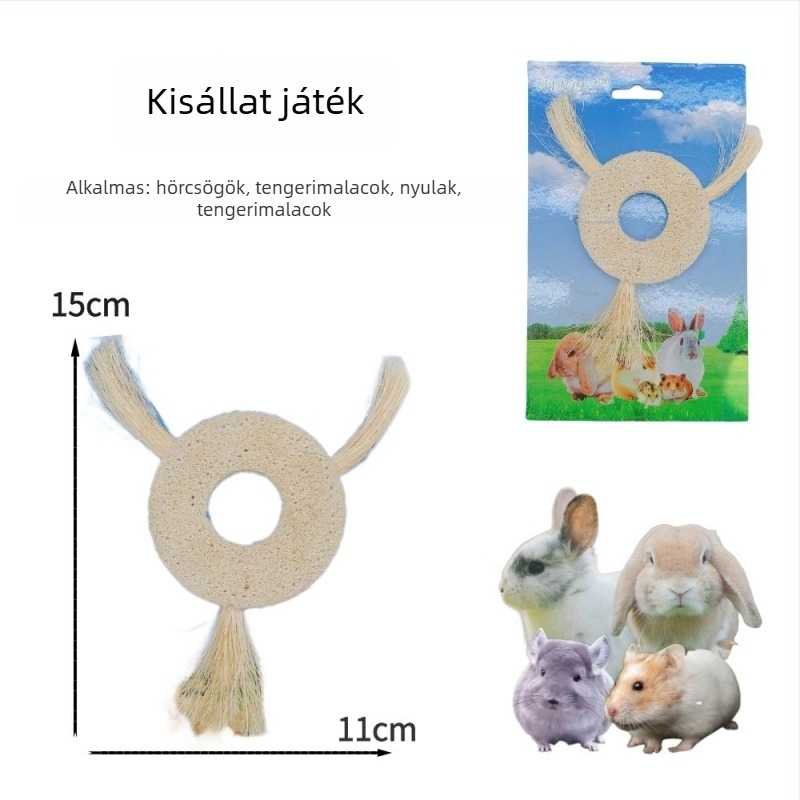 Hörcsög és papagáj játékok: rágó játékok, kisállat-fészek és loofah-alapú játékok