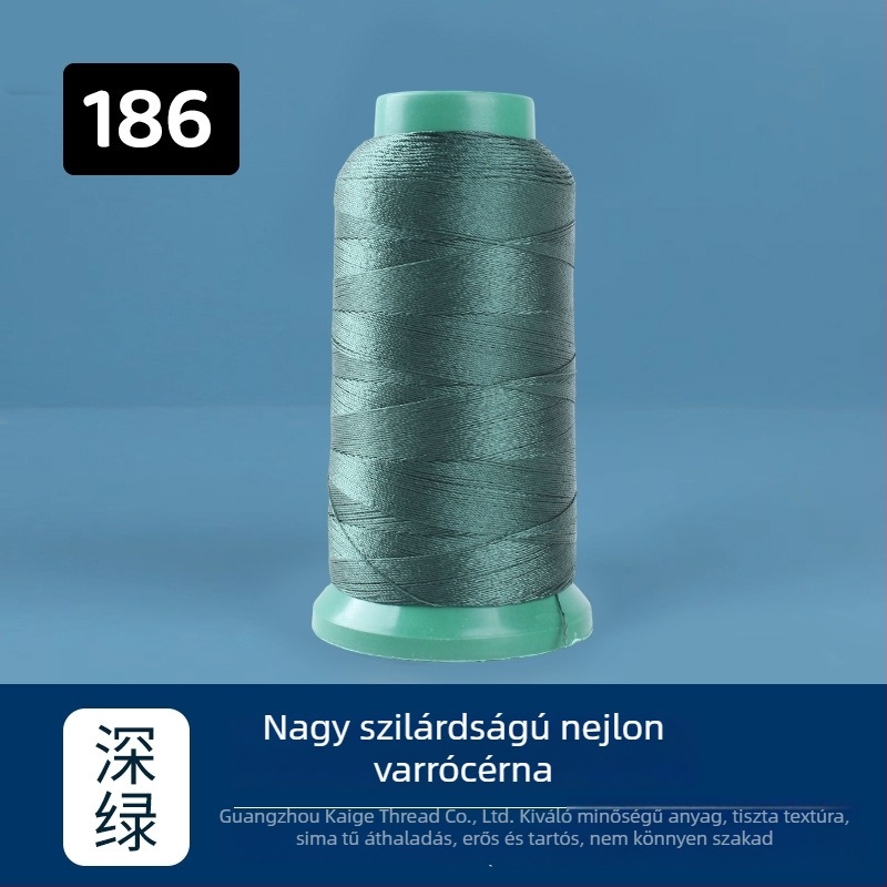 Magas szilárdságú nylon varrószál, 250D, 44 szál, bútorokhoz, autóülésekhez, cipőkhöz és táskákhoz