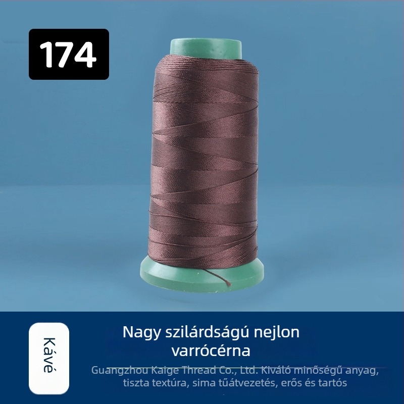 Magas szilárdságú nylon varrószál, 250D, 44 szál, bútorokhoz, autóülésekhez, cipőkhöz és táskákhoz