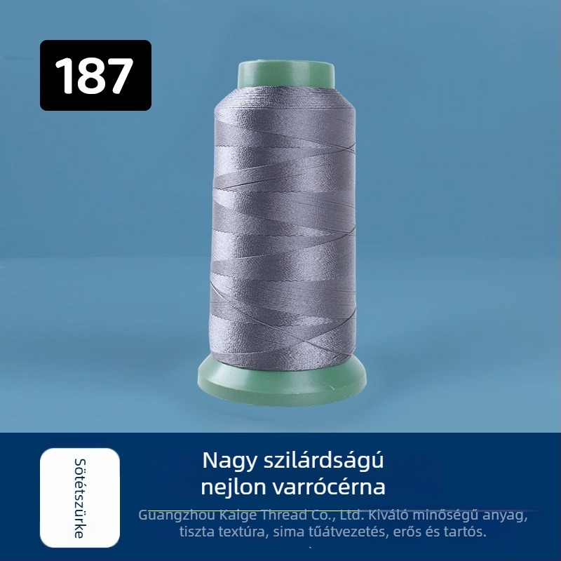 Magas szilárdságú nylon varrószál, 250D, 44 szál, bútorokhoz, autóülésekhez, cipőkhöz és táskákhoz