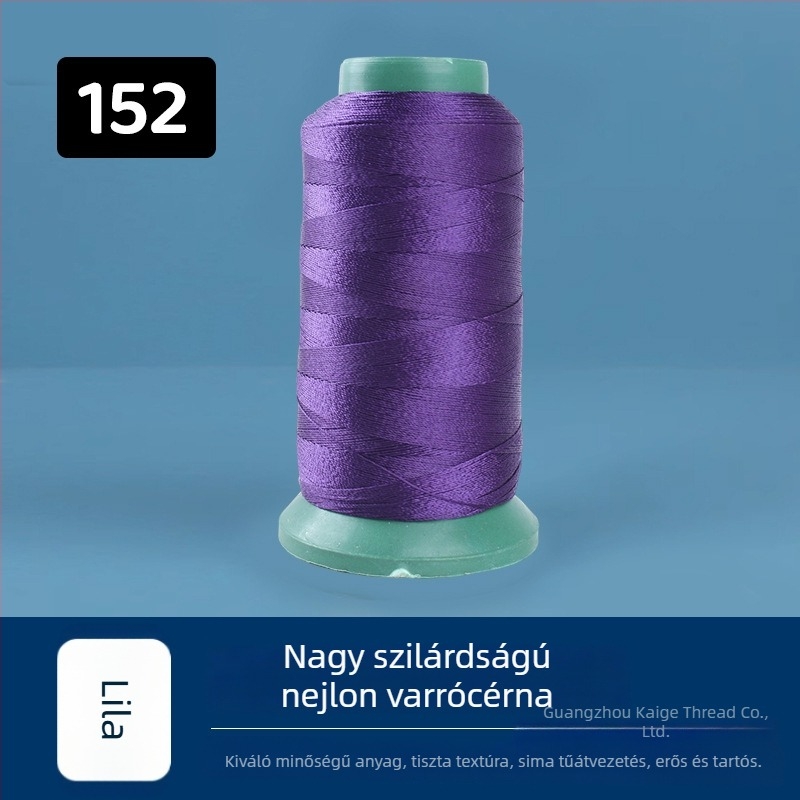 Magas szilárdságú nylon varrószál, 250D, 44 szál, bútorokhoz, autóülésekhez, cipőkhöz és táskákhoz