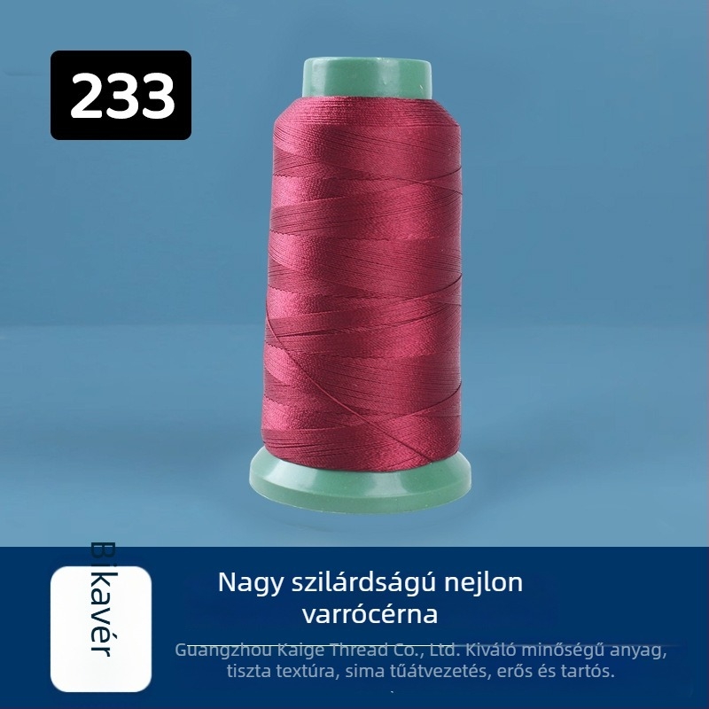 Magas szilárdságú nylon varrószál, 250D, 44 szál, bútorokhoz, autóülésekhez, cipőkhöz és táskákhoz