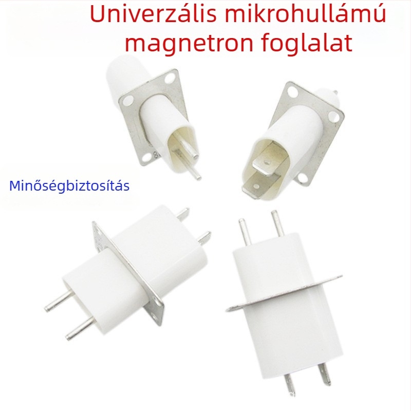 2 db teljesen új magnetron csatlakozók mikrosütőhöz, magasfeszültségű érintkezők a fűtőszálhoz, kondenzátor-kiegészítők áthidaló maggal