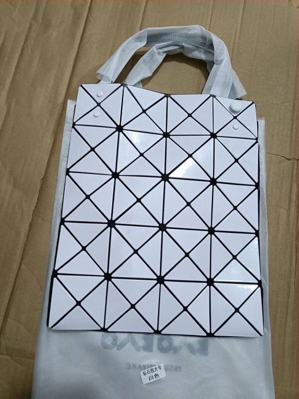 Mini gyémánt mintás négyzet alakú táska – PVC, geometriai romb formájú, női váll- és kézitáska