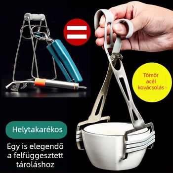 Csúszásmentes tálfogó és tálemelő gőzölő edényekhez – konyhai eszköz