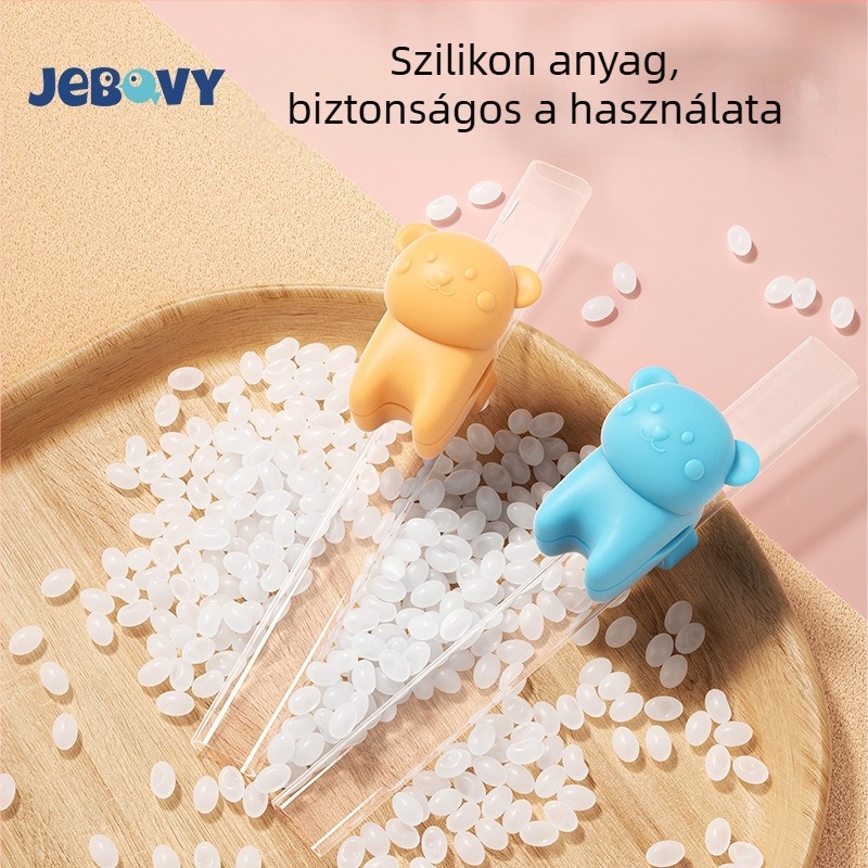 Hosszított bébi szilikon szívócső kapoccsal – porridge etetésére