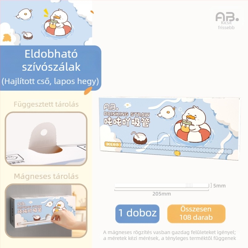 Egyszer használatos egyedi csomagolású hajlékony szívószál terhes nőknek anyáknak és gyerekeknek tej tea és leveshez