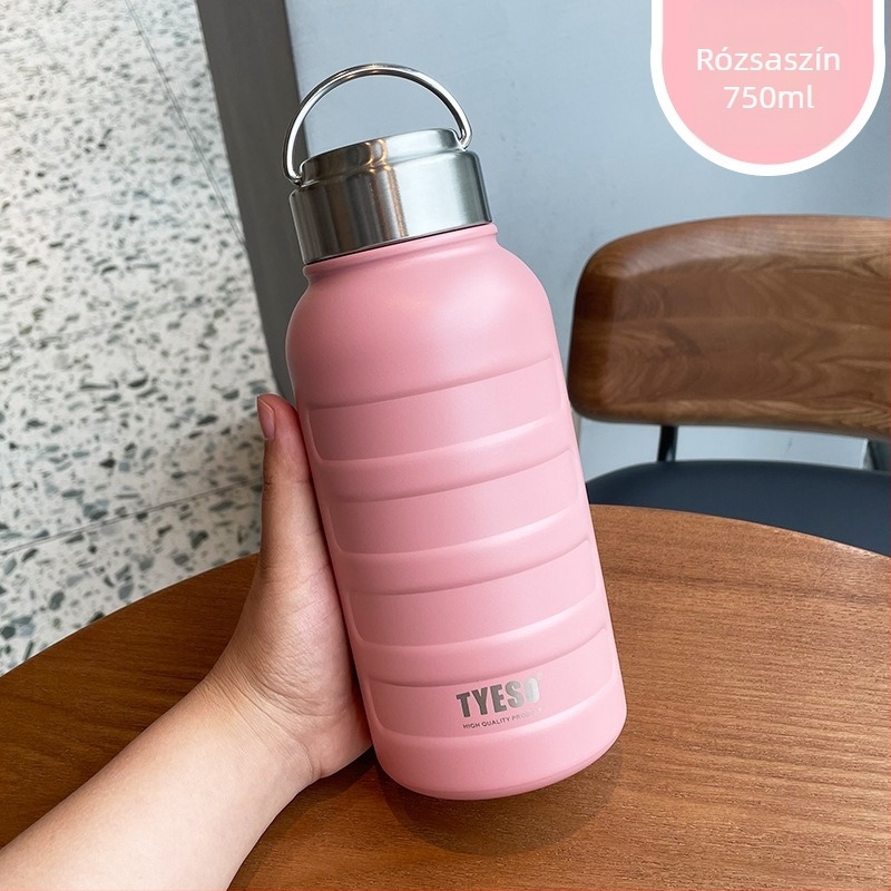 Minimalista termosz, 1000 ml kapacitás, hordozható, rozsdamentes acél, uniszex dizájn