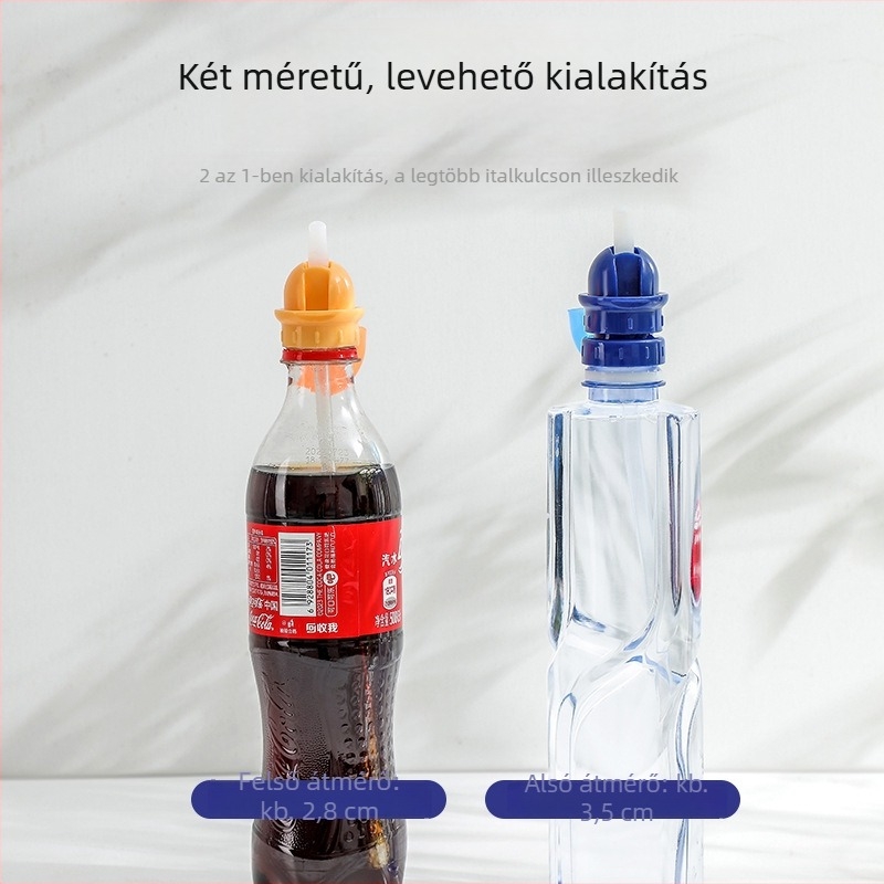 Hordozható szívócső átalakító – univerzális kupak ásványvízhez