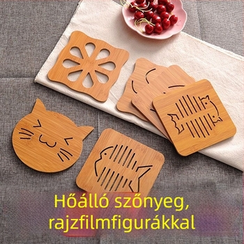 Konyhai hőszigetelő alátét, égés elleni, csúszásmentes tányér- és poháralátét, ellenálló a magas hőmérsékleteknek