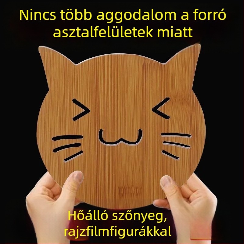 Konyhai hőszigetelő alátét, égés elleni, csúszásmentes tányér- és poháralátét, ellenálló a magas hőmérsékleteknek
