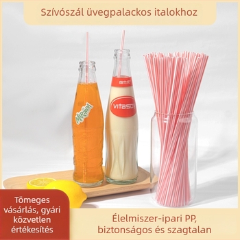 Egyszer használatos Vita szívócső italokhoz Arctic Ocean üdítőkhöz; színes egyenes cső Coca-Cola, Sprite és szójatej