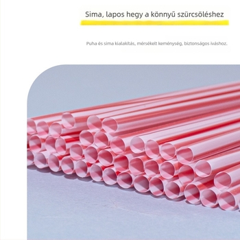 Egyszer használatos Vita szívócső italokhoz Arctic Ocean üdítőkhöz; színes egyenes cső Coca-Cola, Sprite és szójatej