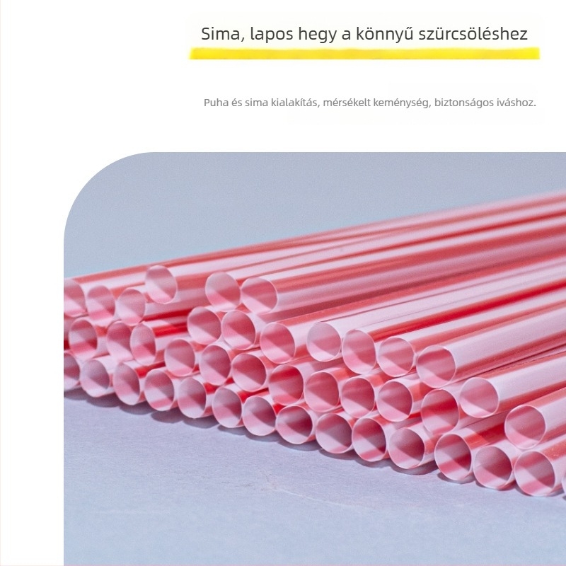 Egyszer használatos Vita szívócső italokhoz Arctic Ocean üdítőkhöz; színes egyenes cső Coca-Cola, Sprite és szójatej