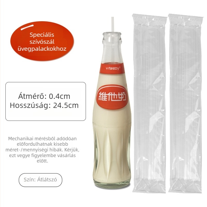 Egyszer használatos Vita szívócső italokhoz Arctic Ocean üdítőkhöz; színes egyenes cső Coca-Cola, Sprite és szójatej
