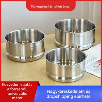 Rozsdamentes acélból készült 18/10 élelmiszer-minőségű gőzölő kosár és rács, háztartási konyhához, vastagított kialakítás