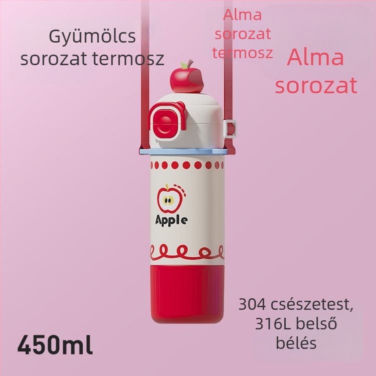 Kis kapacitású szigetelt pohár, belső 316 rozsdamentes acél, hordozható, kompakt