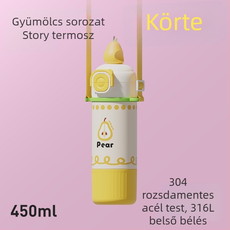 Kis kapacitású szigetelt pohár, belső 316 rozsdamentes acél, hordozható, kompakt