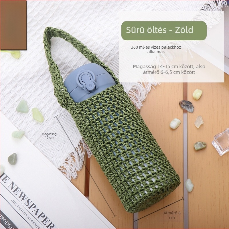 Dx7L Kézzel kötött, szigetelt pohárkötény termoszhoz