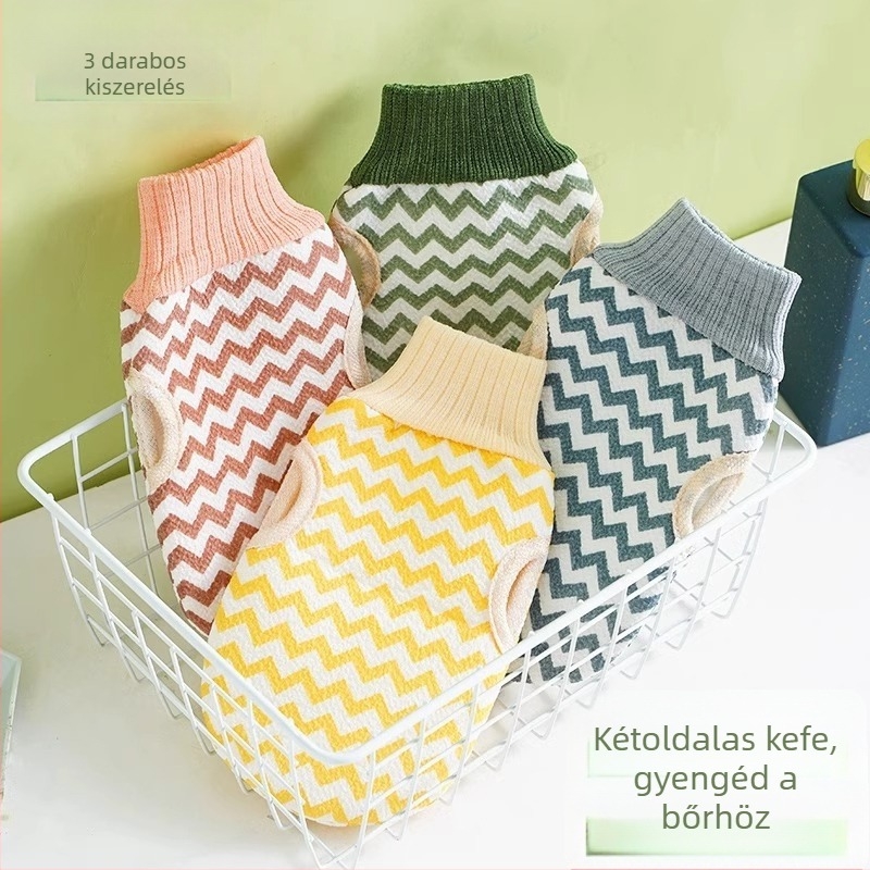 Kétoldalas, exfoliáló fürdőkesztyű felnőtteknek
